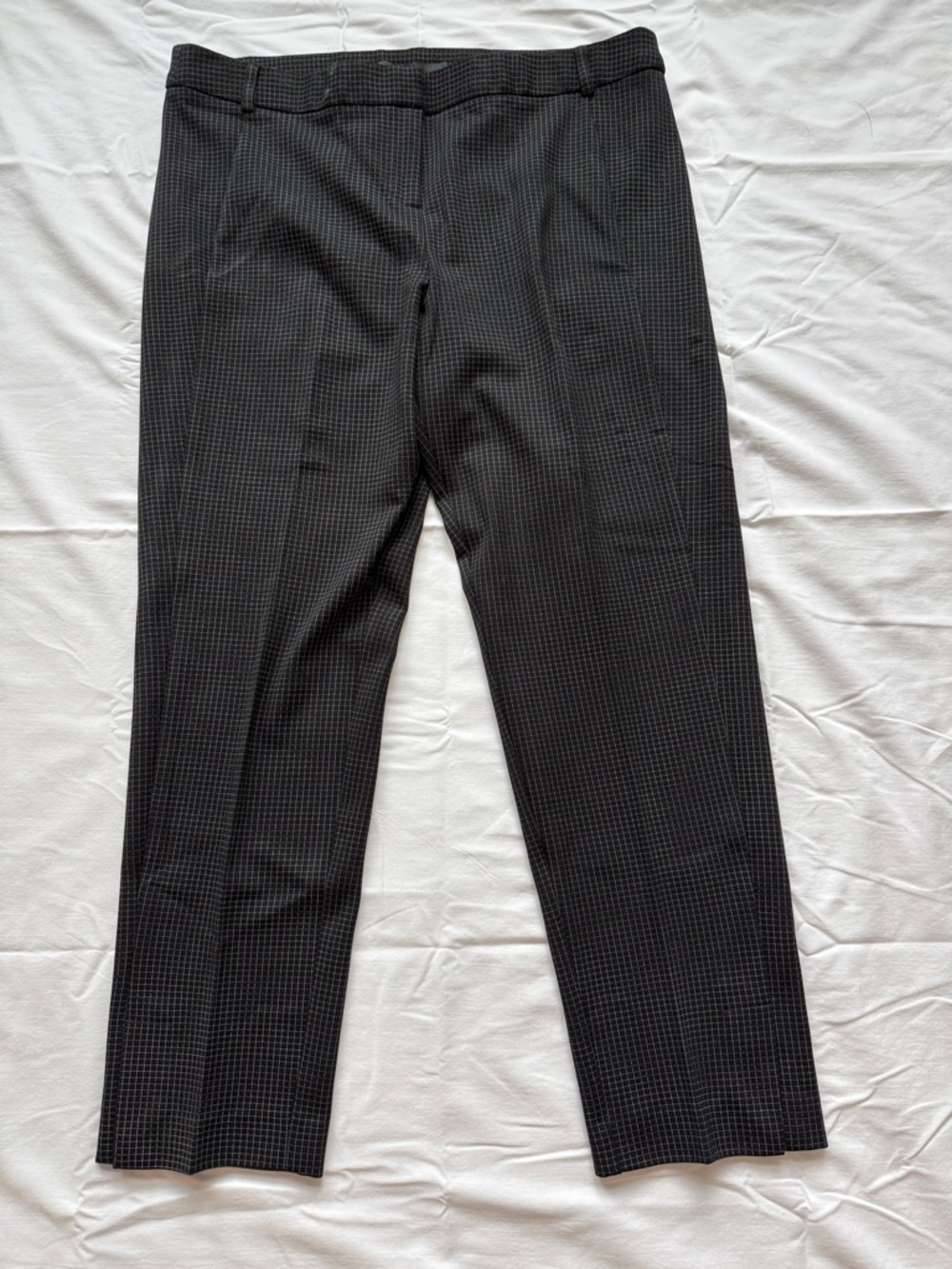 Amanda & Chelsea Black Micro-Check Dress Pants